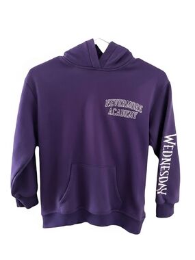 Nevermore Academy 'Wednesday' Purple Kids Hoodie